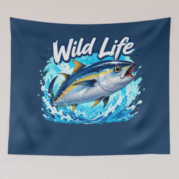 Item preview, Wild Life Tuna – Powerful Ocean Fish designed and sold by MushArtist.