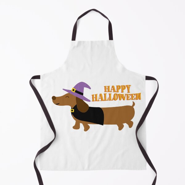 Item preview, witch dachshund happy halloween funny designed and sold by AlinaTales.