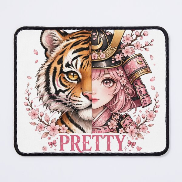 Item preview, Pretty But Lethal Tiger Samurai Girl Japanese Anime Aesthetic Art* designed and sold by zwnexura.
