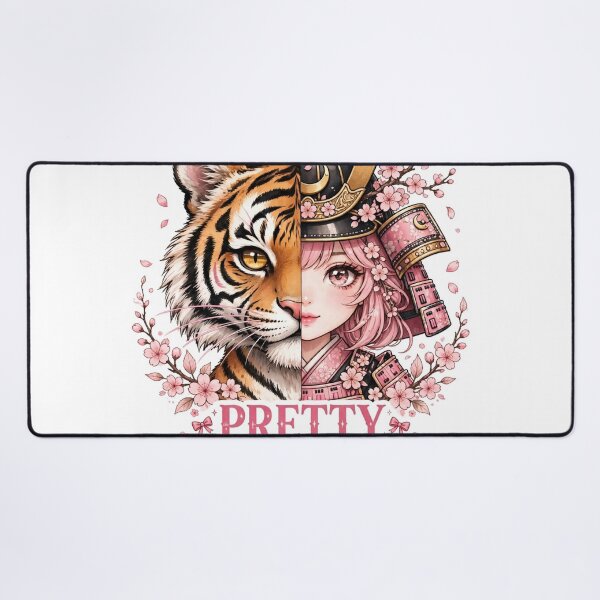 Item preview, Pretty But Lethal Tiger Samurai Girl Japanese Anime Aesthetic Art* designed and sold by zwnexura.