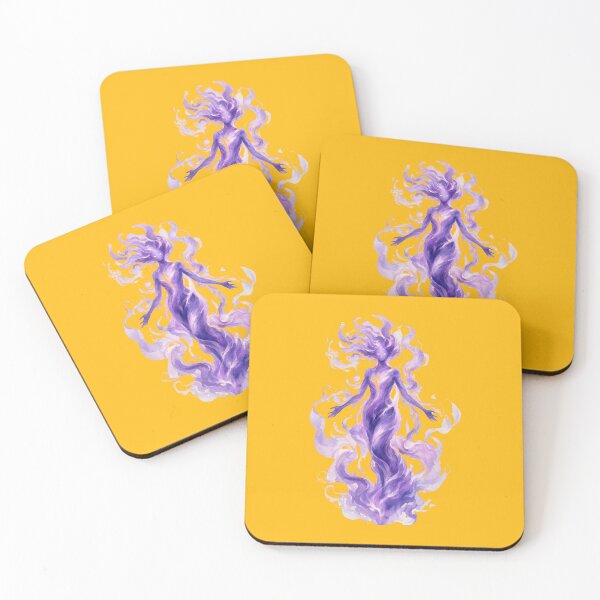 Item preview, Ethereal Purple Flame Spirit and Mystical Magic Goddess Design designed and sold by SolutionsArt.