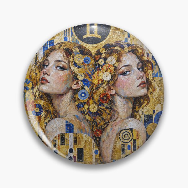 Item preview, Gemini Zodiac Painting – The Twins designed and sold by GalleryKauffeld.