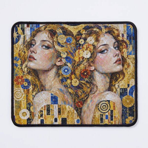 Item preview, Gemini Zodiac Painting – The Twins designed and sold by GalleryKauffeld.