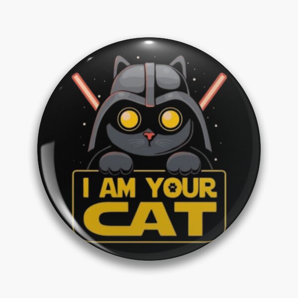 Item preview, Dark Helmeted Cat With Glowing Sabers designed and sold by WATEKE.