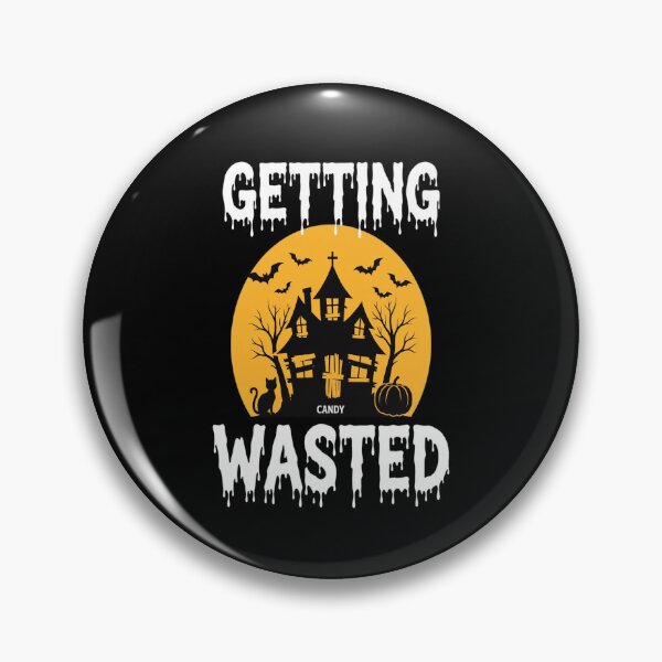 Item preview, Getting Wasted Candy Haunted House Halloween Moon designed and sold by Custom Crest.