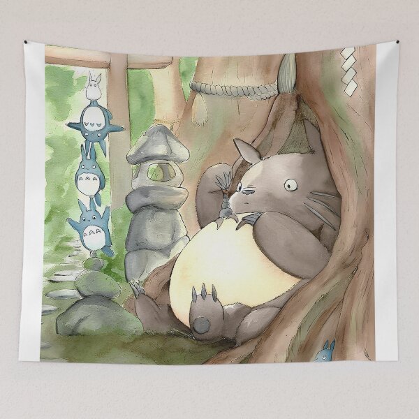 Item preview, Cute kawaii art monster [[Thetotoros]]-%[ghiblis]%- sleep aways on tree designed and sold by ceyart00.