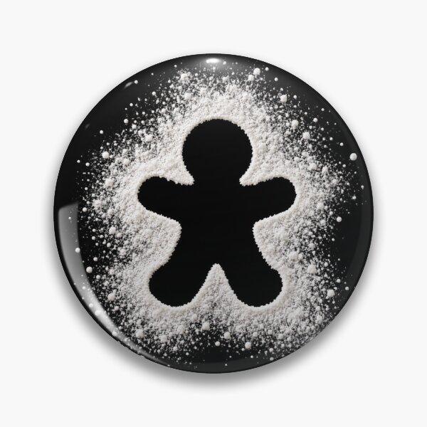 Item preview, Gingerbread Man Silhouette in Powdered Sugar designed and sold by SayMaria.
