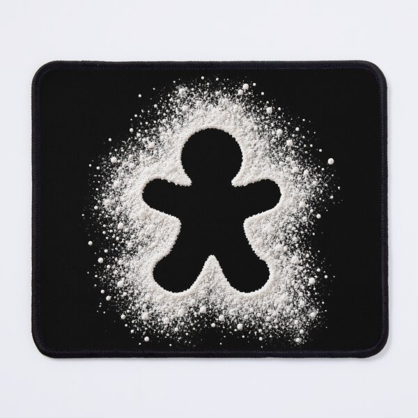 Item preview, Gingerbread Man Silhouette in Powdered Sugar designed and sold by SayMaria.