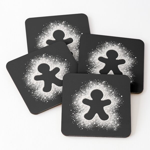 Item preview, Gingerbread Man Silhouette in Powdered Sugar designed and sold by SayMaria.