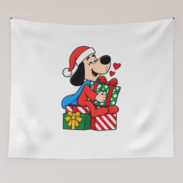 Item preview, Superhero dog loves Christmas gifts designed and sold by lokabrand.