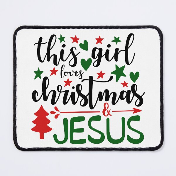 Item preview, This Girl Loves Christmas and Jesus Faith Holiday Vibes designed and sold by FuzionRaptor.