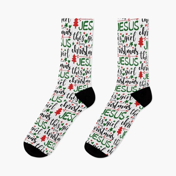 Item preview, This Girl Loves Christmas and Jesus Faith Holiday Vibes designed and sold by FuzionRaptor.