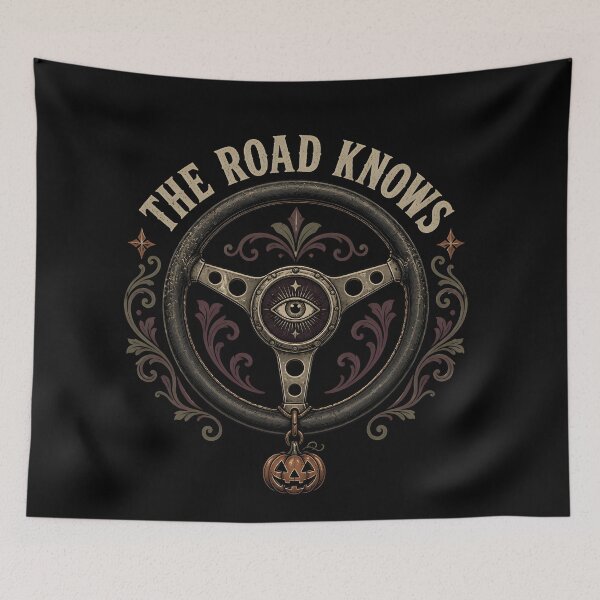Item preview, The Road Knows Spooky Night Driving Steering Wheel designed and sold by BernoNickel.