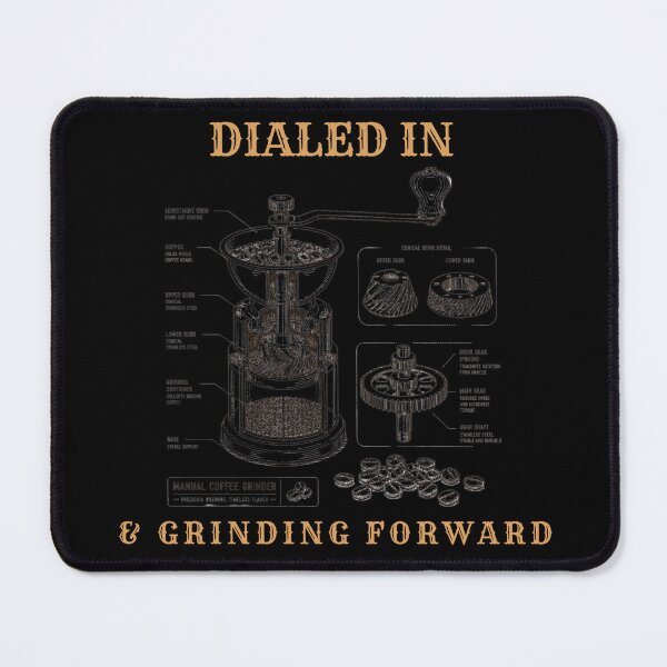 Item preview, Dialed In Manual Coffee Grinder Retro Blueprint Illustration designed and sold by wildsilencee.