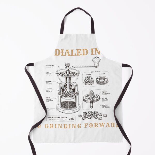 Item preview, Dialed In Manual Coffee Grinder Retro Blueprint Illustration designed and sold by wildsilencee.
