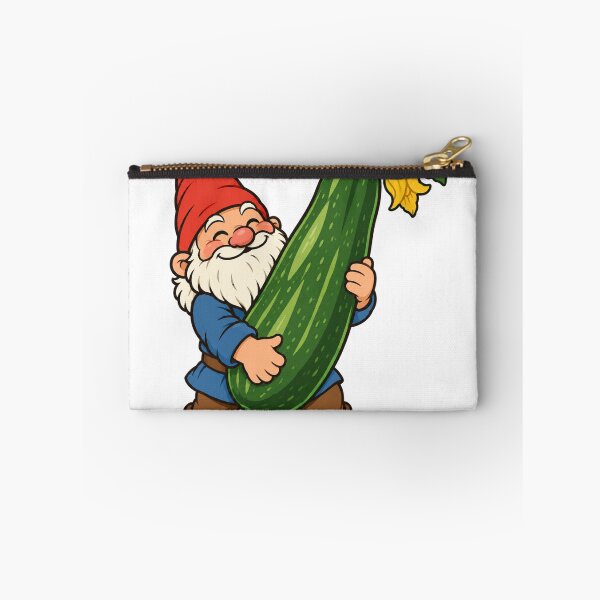Item preview, Garden Gnome Hugging a Giant Zucchini Harvest designed and sold by eignvalue.