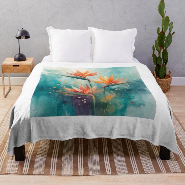 Item preview, Vibrant Watercolor Bird of Paradise Flowers designed and sold by PrintWavePro.