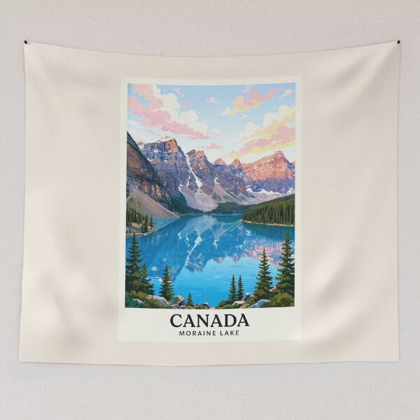 Item preview, Canada — Moraine Lake — A Turquoise Escape Into the Canadian Rockies designed and sold by DibujandoPorfa.