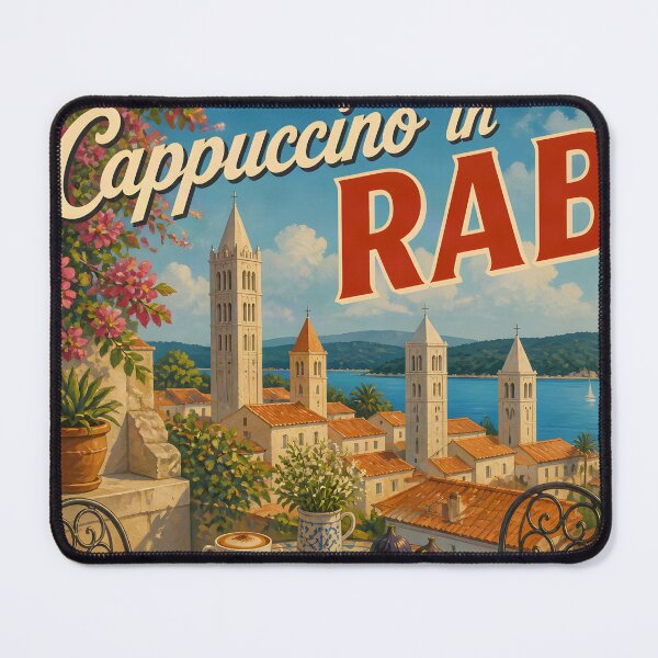 Item preview, Rab, Croatia: Scenic Travel Poster designed and sold by LSVart.