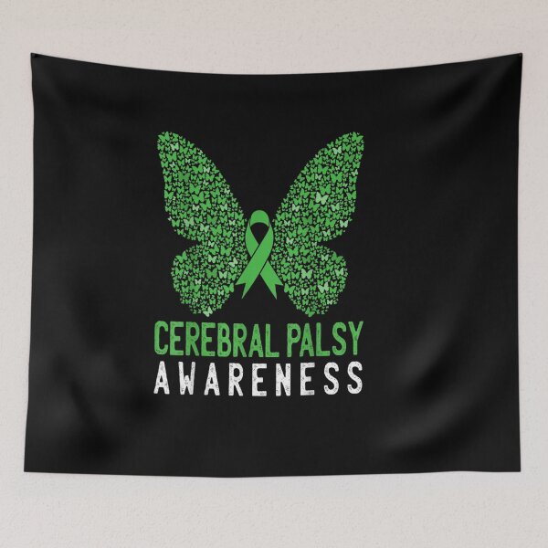 Item preview, Cerebral Palsy Awareness Butterfly Green Ribbon designed and sold by BuncoHearas.