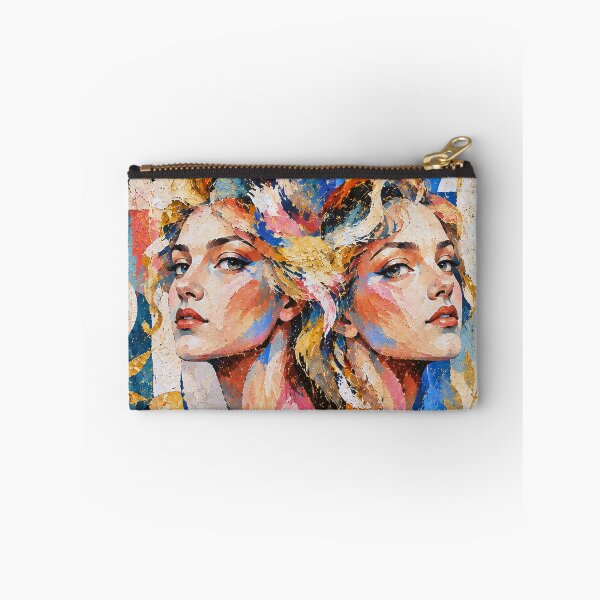Item preview, Gemini Zodiac Sign Painting – Celestial Twins designed and sold by GalleryKauffeld.