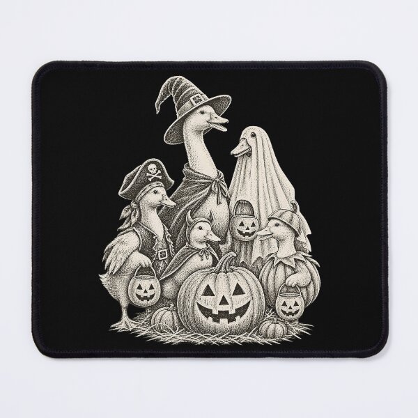 Item preview, Halloween Ducks In themes Vintage Farm Bird Etching Artwork designed and sold by adiencarteras.