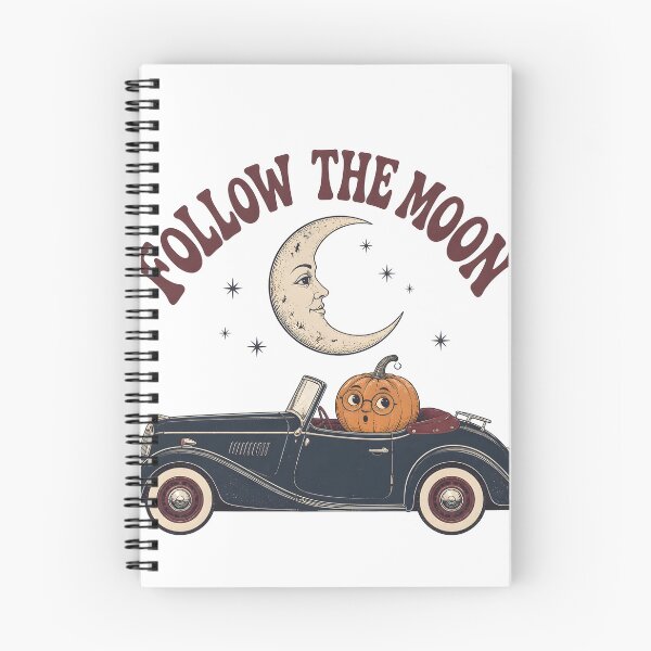 Item preview, Follow The Moon Spooky Night Road Trip Moonlit designed and sold by BernoNickel.