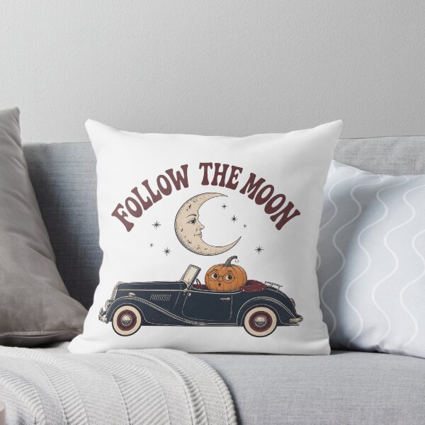 Item preview, Follow The Moon Spooky Night Road Trip Moonlit designed and sold by BernoNickel.