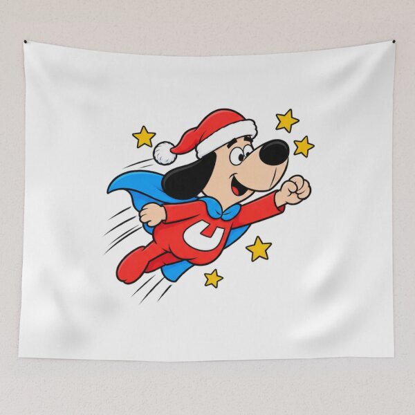 Item preview, Flying Superhero Dog Christmas designed and sold by lokabrand.