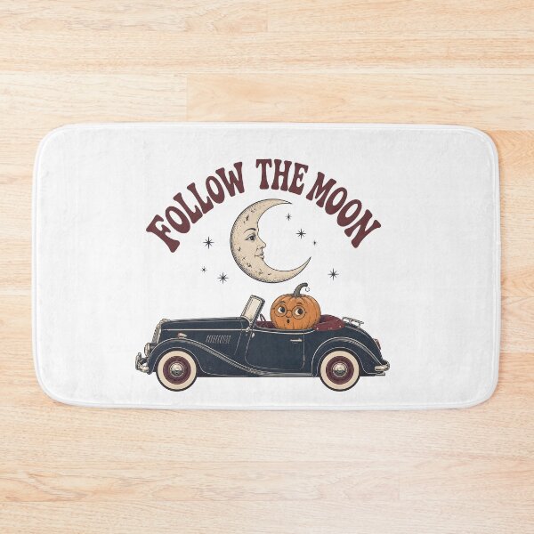 Item preview, Follow The Moon Spooky Night Road Trip Moonlit designed and sold by BernoNickel.