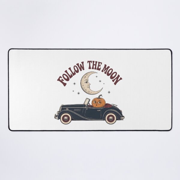 Item preview, Follow The Moon Spooky Night Road Trip Moonlit designed and sold by BernoNickel.