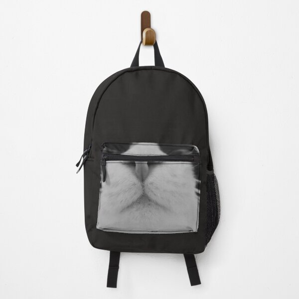 Item preview, Black and White Cat Selfie Feline Nose and Whiskers Photo designed and sold by HYPNK.