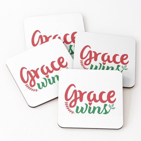Item preview, Grace Wins Christmas Quote Christian Faith Holiday Vibes designed and sold by FuzionRaptor.
