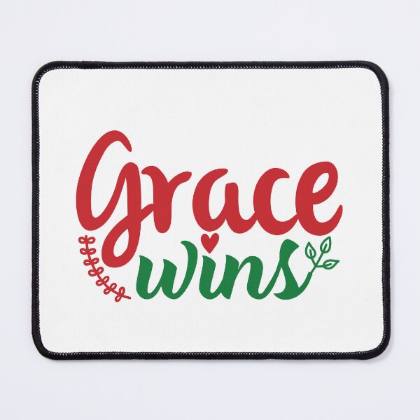 Item preview, Grace Wins Christmas Quote Christian Faith Holiday Vibes designed and sold by FuzionRaptor.