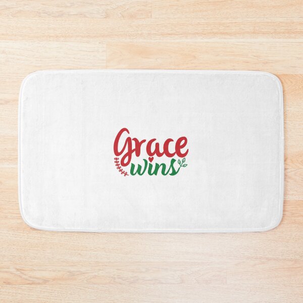 Item preview, Grace Wins Christmas Quote Christian Faith Holiday Vibes designed and sold by FuzionRaptor.