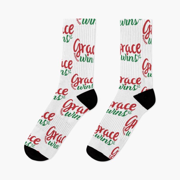 Item preview, Grace Wins Christmas Quote Christian Faith Holiday Vibes designed and sold by FuzionRaptor.