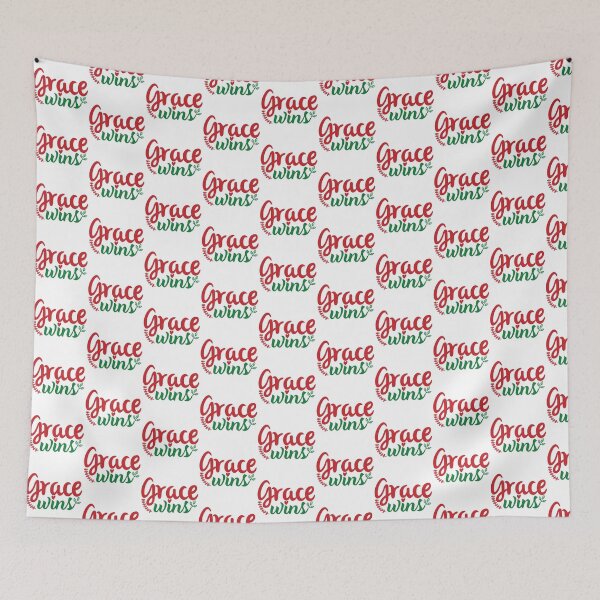 Item preview, Grace Wins Christmas Quote Christian Faith Holiday Vibes designed and sold by FuzionRaptor.
