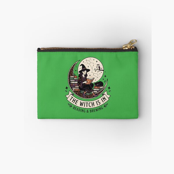 Item preview, The Witch Is In - Reading & Brewing Cozy Celestial Witch designed and sold by MyHappyArtShop.