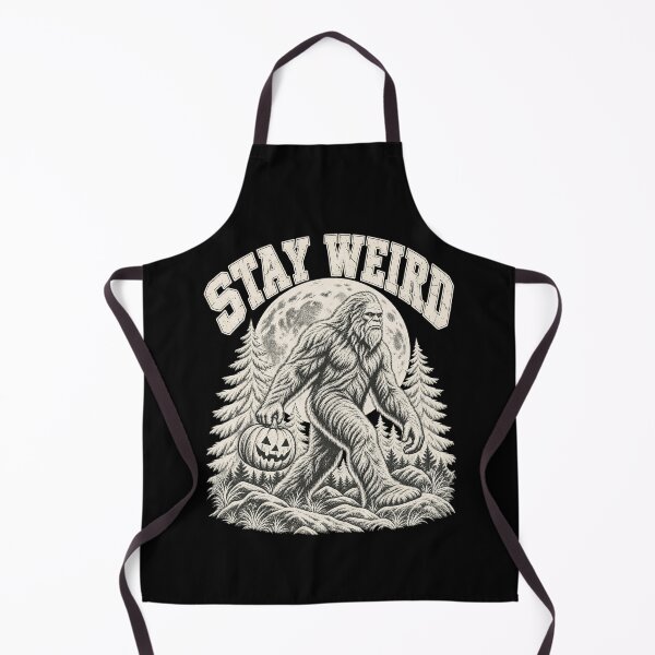 Item preview, Stay Weird Bigfoot Sasquatch Pine Forest Full Moon Artwork designed and sold by adiencarteras.