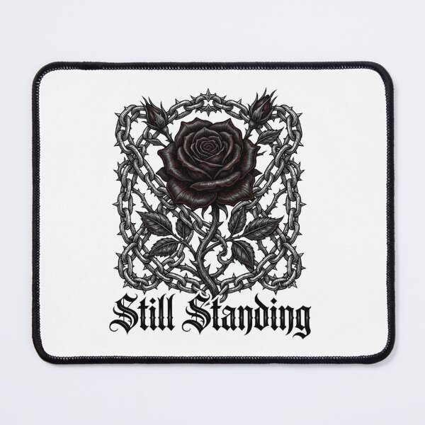 Item preview, Still Standing - Gothic Black Rose and Thorns Chains Art designed and sold by Sanan Israyilli.