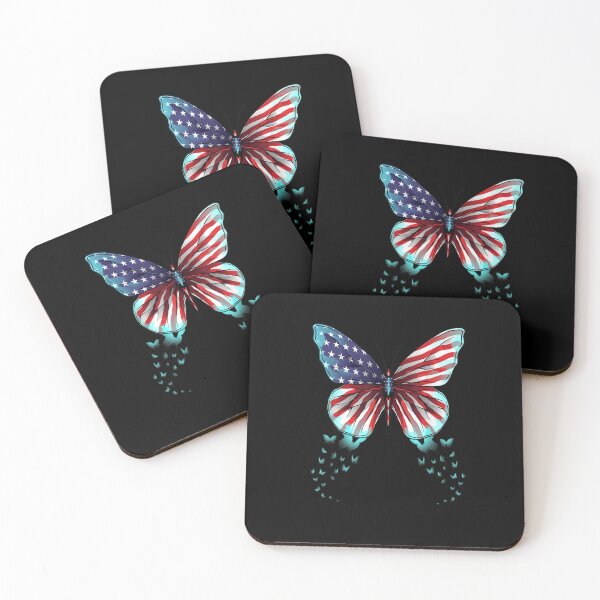 Item preview, American Flag Butterfly Patriotic Freedom designed and sold by BuncoHearas.