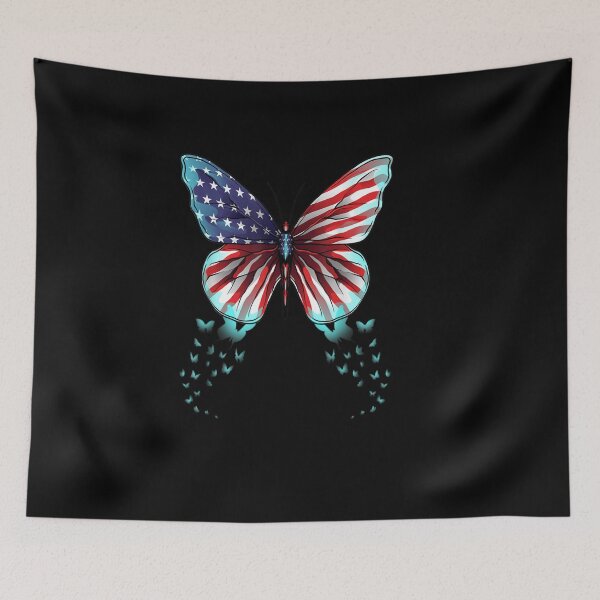 Item preview, American Flag Butterfly Patriotic Freedom designed and sold by BuncoHearas.