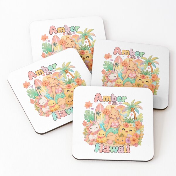 Item preview, Amber Name Gift Kawaii Fall Hawaii Autumn Sunset designed and sold by TheChalkyFox.