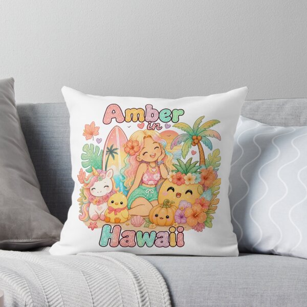 Item preview, Amber Name Gift Kawaii Fall Hawaii Autumn Sunset designed and sold by TheChalkyFox.