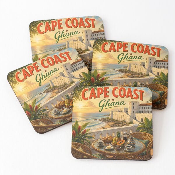 Item preview, Cape Coast Ghana - Scenic Travel Poster designed and sold by LSVart.