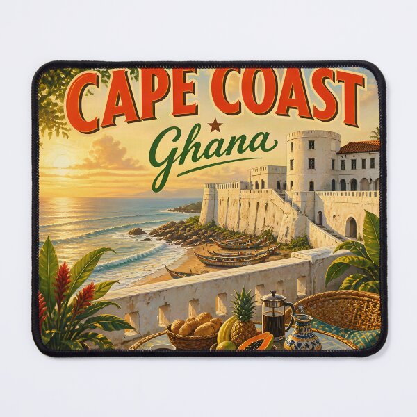 Item preview, Cape Coast Ghana - Scenic Travel Poster designed and sold by LSVart.