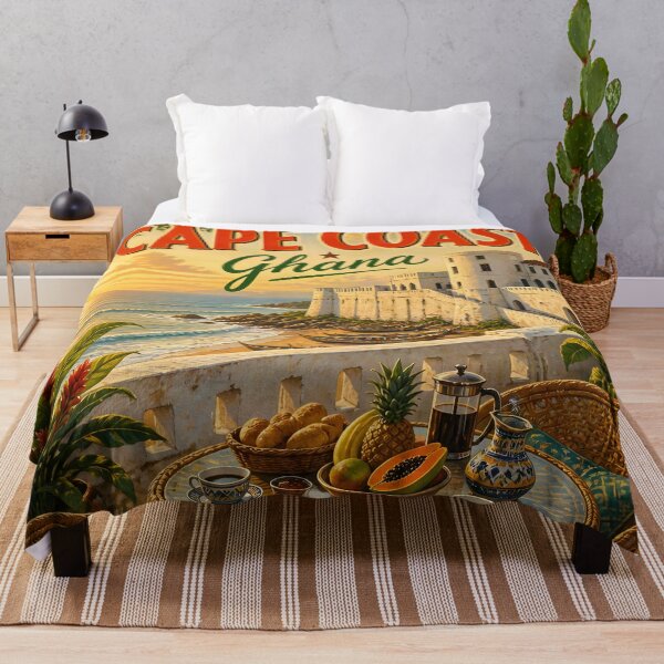 Item preview, Cape Coast Ghana - Scenic Travel Poster designed and sold by LSVart.