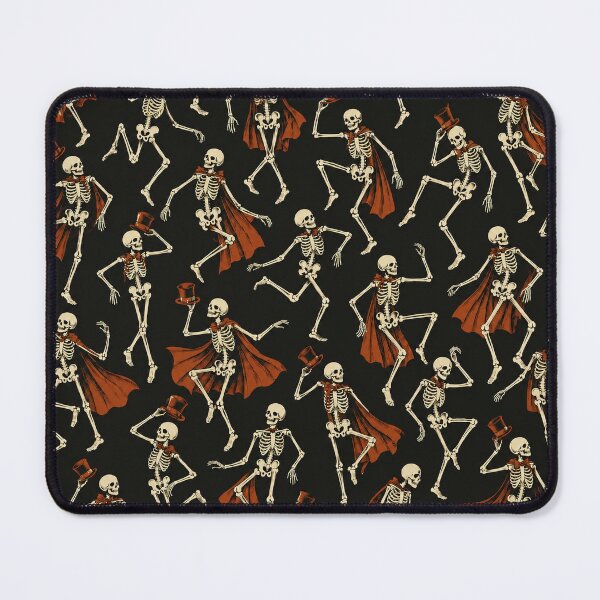 Item preview, Vintage Halloween Dancing Skeletons Pattern designed and sold by ValentinaHramov.