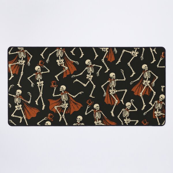 Item preview, Vintage Halloween Dancing Skeletons Pattern designed and sold by ValentinaHramov.