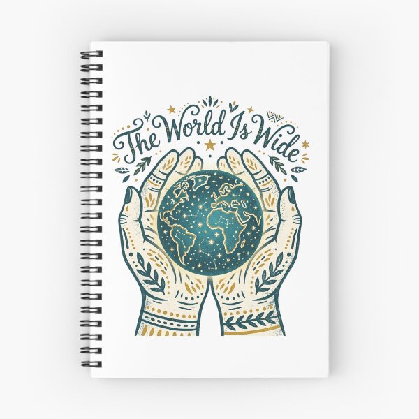 Item preview, The World Is Wide - Vintage Folk Art Celestial Globe and Hands designed and sold by Sanan Israyilli.